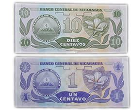 1 and 10 cent banknotes